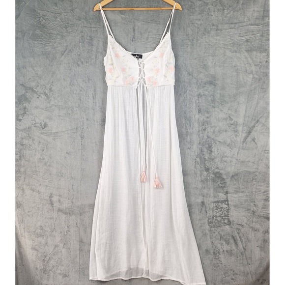 Lulus Dresses & Skirts - Lulus Slip Dress Large Boho Fairy Ethereal Floral Romantic Maxi Coquette Coastal